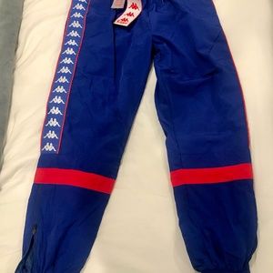 Kappa 222 Banda Braka Athletic Pant NWT M Blue